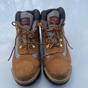 Timberland Men's Tan and Gray Boots